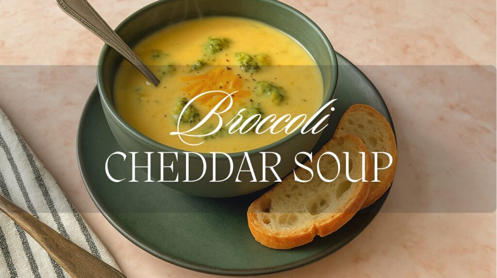 Healthy Broccoli Cheddar Soup That’s Cozy and Creamy Without the Guilt