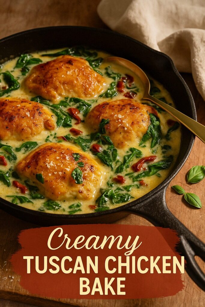 Creamy Tuscan Chicken Bake