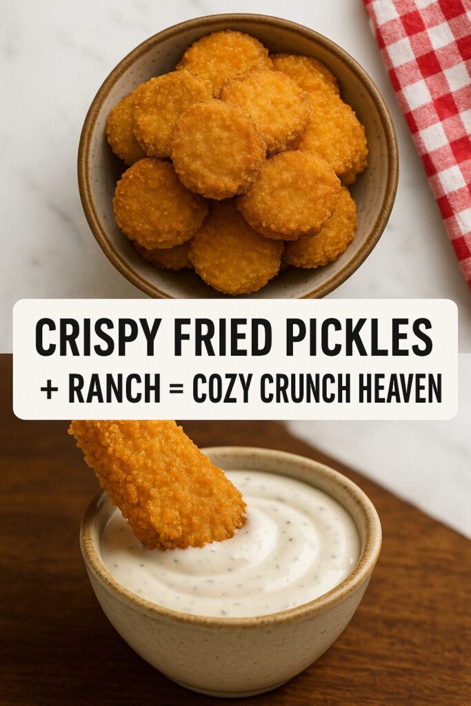 Crispy Fried Pickles with Ranch Dip