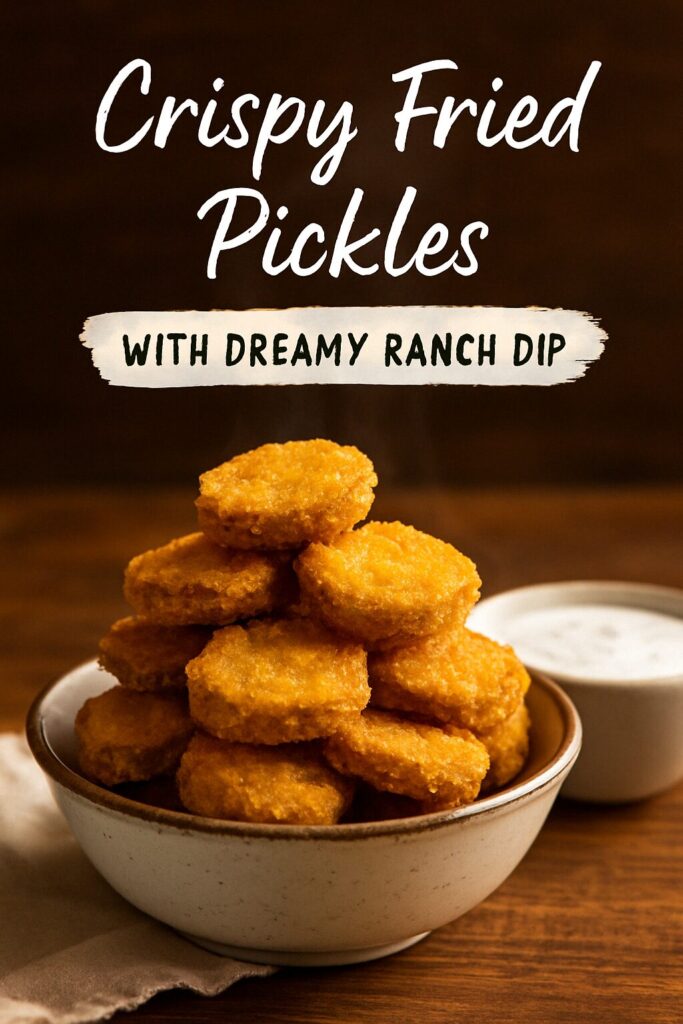 Crispy Fried Pickles with Ranch Dip