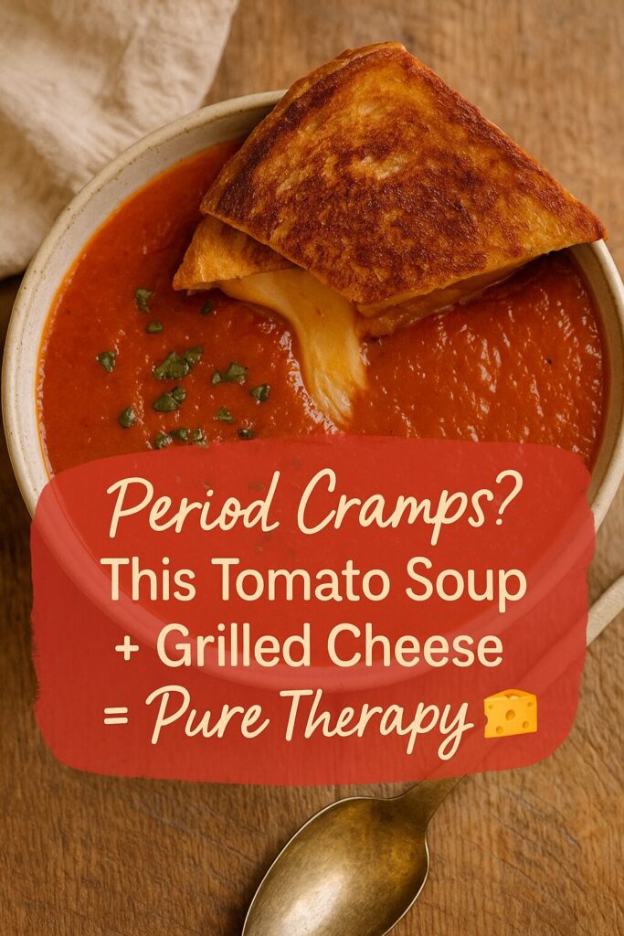 Tomato Basil Soup with Grilled Cheese