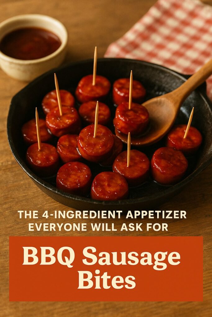 BBQ Sausage Bites - the 4 ingredient appetizer everyone will ask for