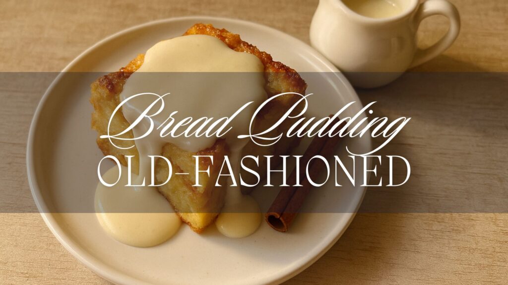 Bread Pudding with Vanilla Sauce