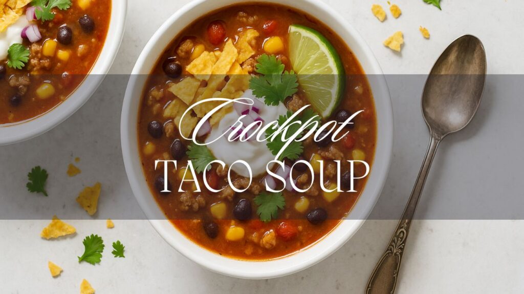 The Best Crockpot Taco Soup Ever – Easy, Flavorful & Foolproof