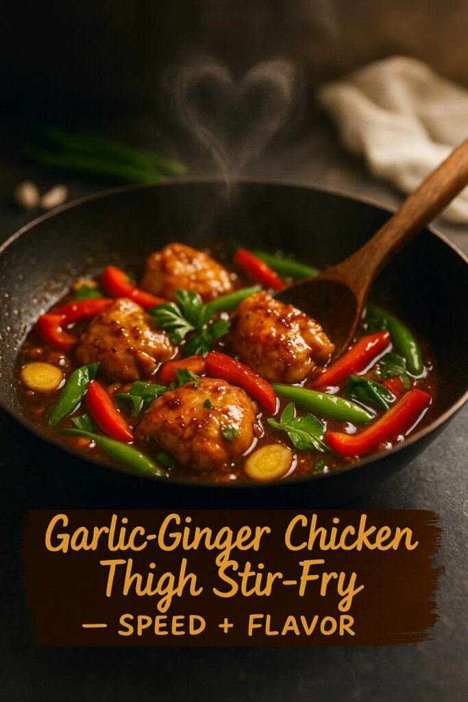 Garlic-Ginger Chicken Thigh Stir-Fry