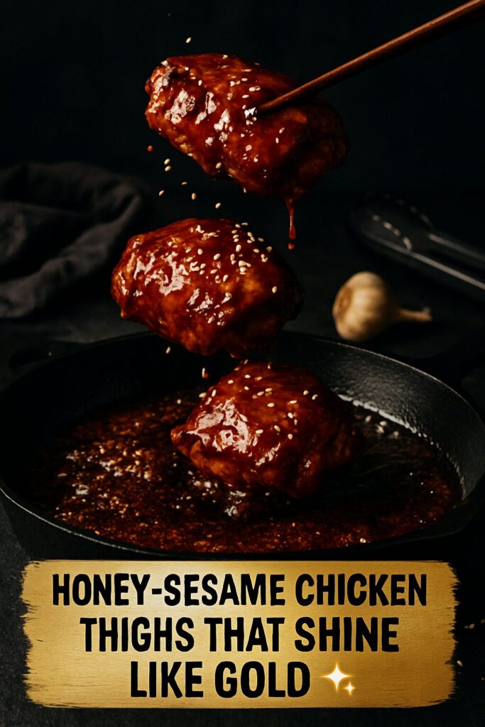 Honey-Sesame Chicken Thighs