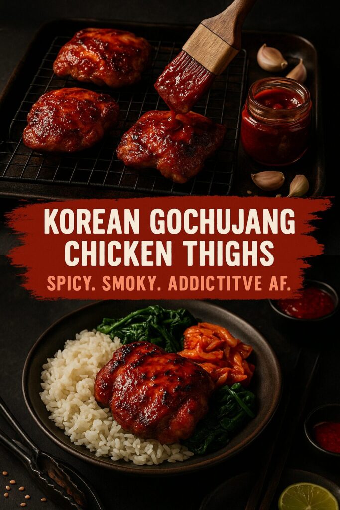 Korean Gochujang-Glazed Chicken Thighs