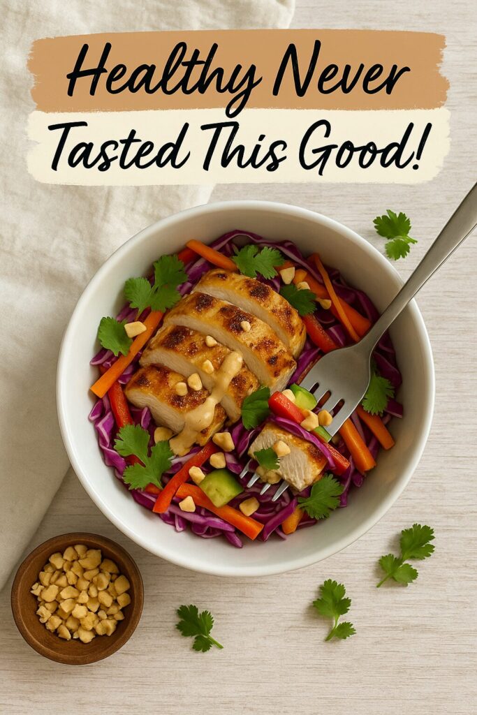 Low-Carb Thai Chicken Salad Bowls (Keto-Friendly)
