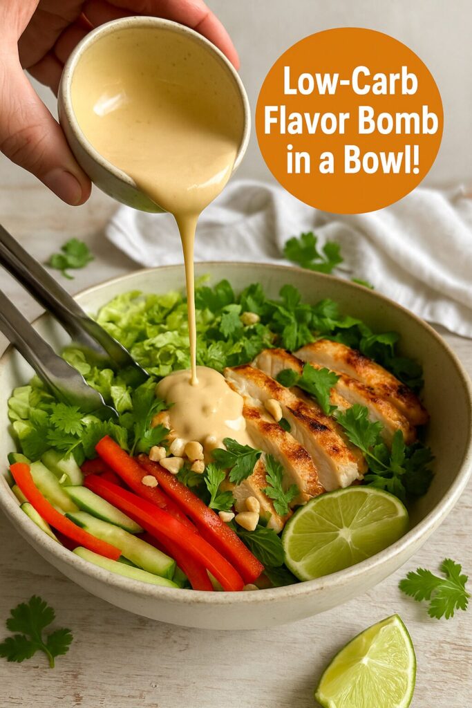 Low-Carb Thai Chicken Salad Bowls (Keto-Friendly)