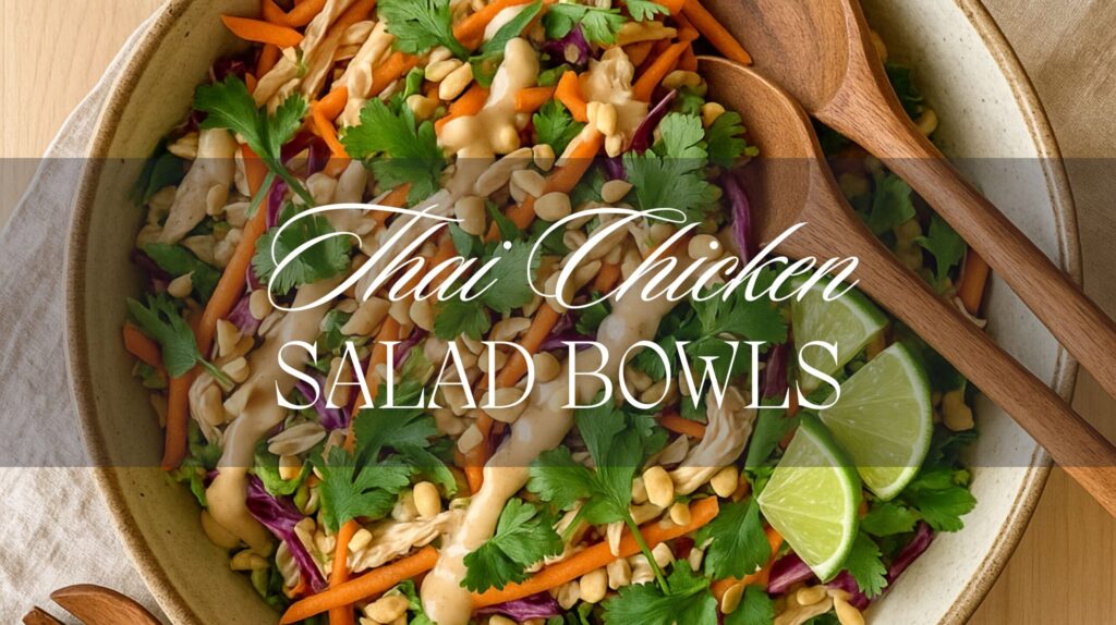 Low-Carb Thai Chicken Salad Bowls (Keto-Friendly)